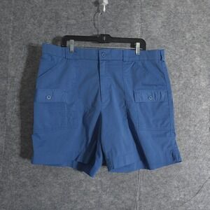 Sportif USA Stretch Cargo Shorts Mens 40 Inseam‎ 7" Blue Sail Hike Boat Coach